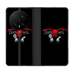 Housse Cuir Portefeuille Pour Honor Magic 8 Pro 5G Manga Death Note Noir
