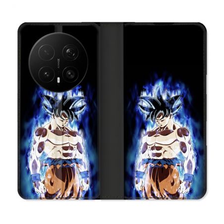 Housse Cuir Portefeuille Pour Honor Magic 8 Pro 5G Manga Dragon Ball Sangoku Noir