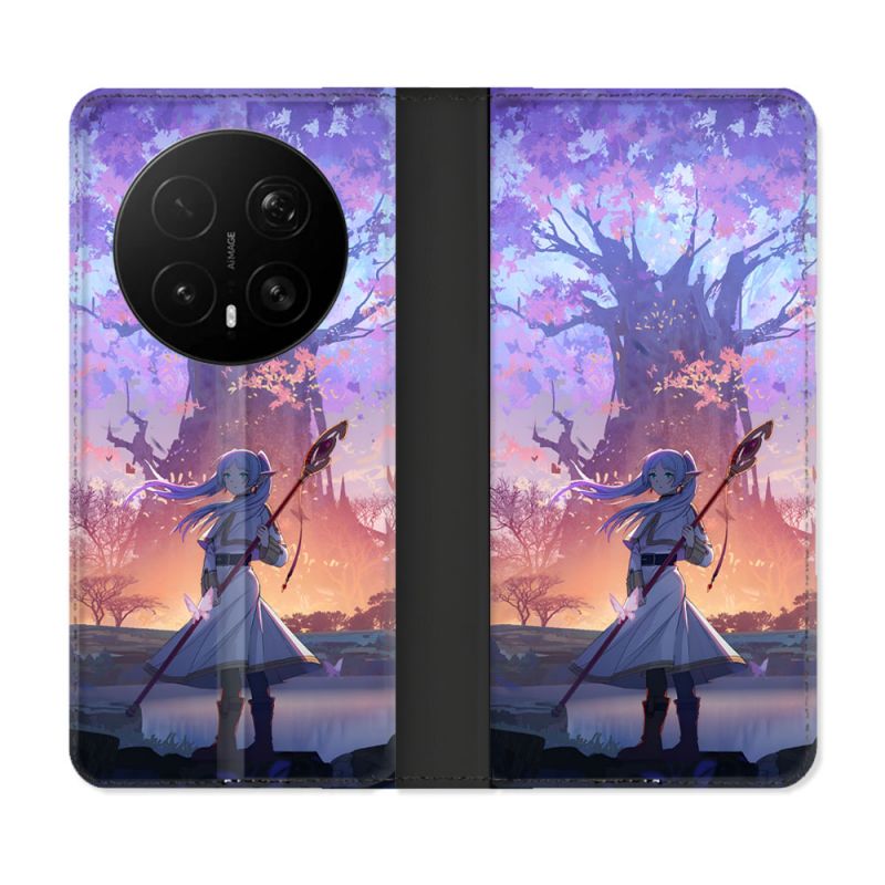 Housse Cuir Portefeuille Pour Honor Magic 8 Pro 5G Manga Frieren