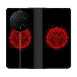 Housse Cuir Portefeuille Pour Honor Magic 8 Pro 5G Manga Fullmetal Alchemist Logo