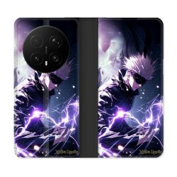 Housse Cuir Portefeuille Pour Honor Magic 8 Pro 5G Manga Jujutsu Kaisen Gojo Saturo