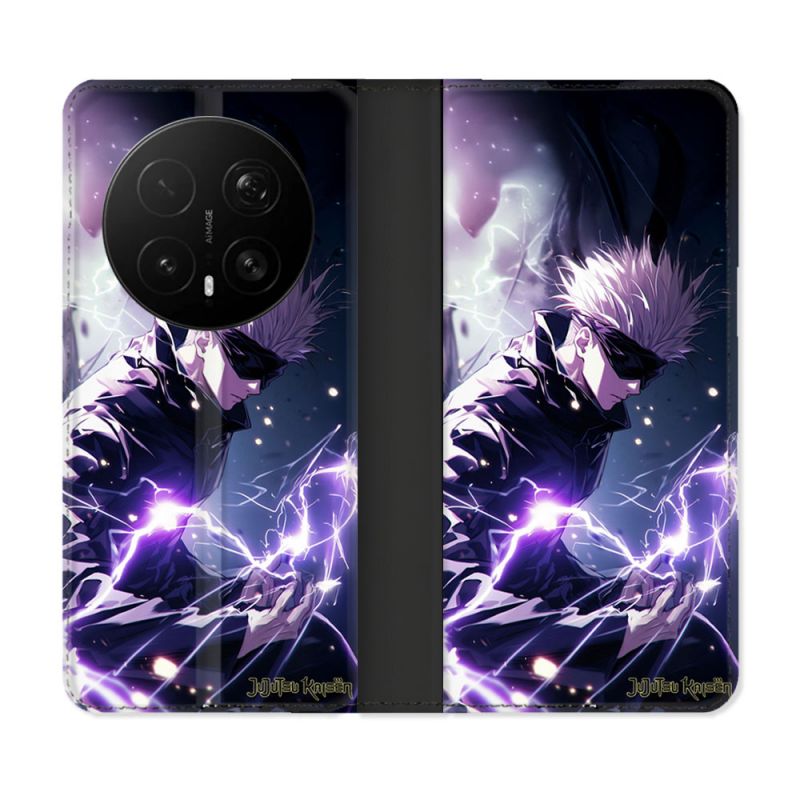 Housse Cuir Portefeuille Pour Honor Magic 8 Pro 5G Manga Jujutsu Kaisen Gojo Saturo