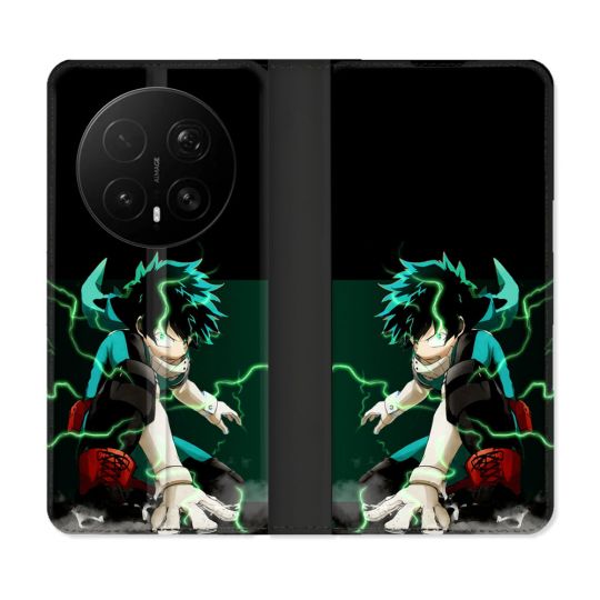 Housse Cuir Portefeuille Pour Honor Magic 8 Pro 5G Manga My Hero Academia Deku