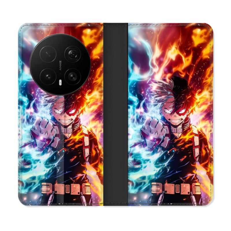Housse Cuir Portefeuille Pour Honor Magic 8 Pro 5G Manga My Hero Academia Shoto Portrait