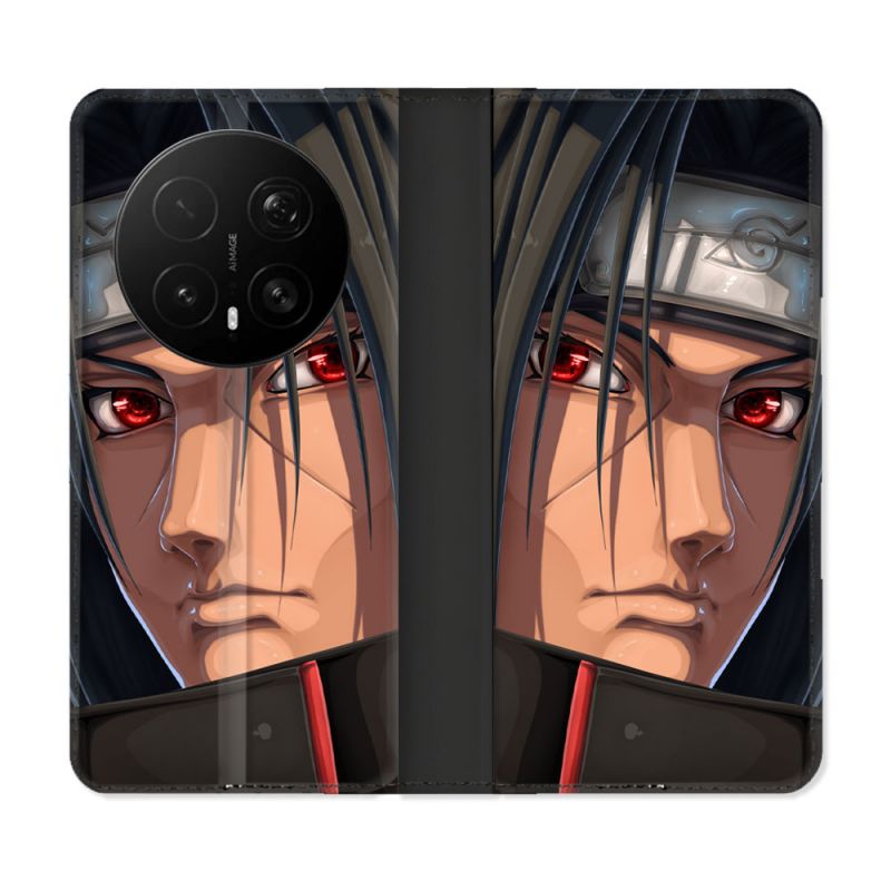 Housse Cuir Portefeuille Pour Honor Magic 8 Pro 5G Manga Naruto Itachi Visage