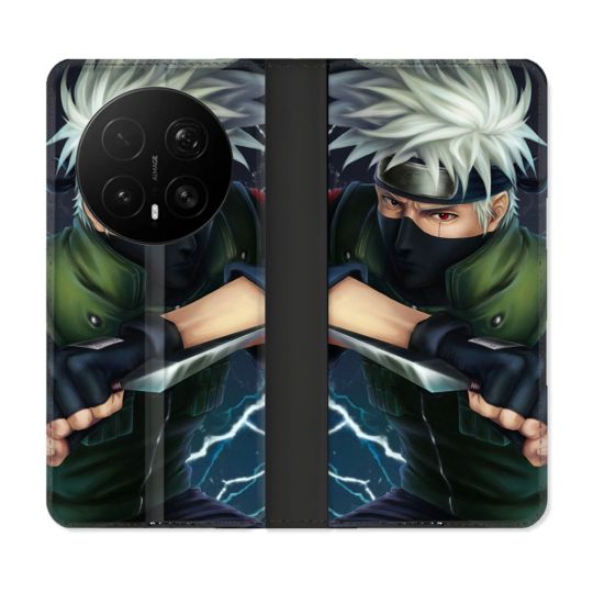 Housse Cuir Portefeuille Pour Honor Magic 8 Pro 5G Manga Naruto Kakashi