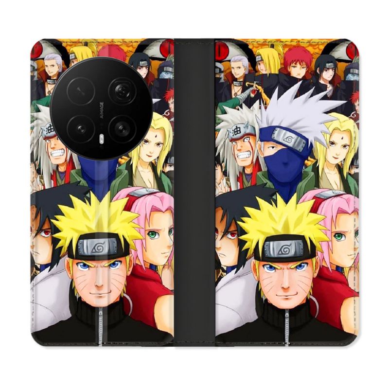 Housse Cuir Portefeuille Pour Honor Magic 8 Pro 5G Manga Naruto Team