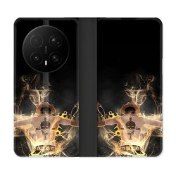 Housse Cuir Portefeuille Pour Honor Magic 8 Pro 5G Manga One Piece Ace Noir