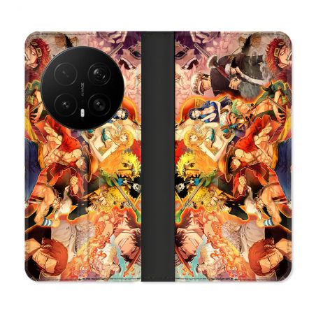 Housse Cuir Portefeuille Pour Honor Magic 8 Pro 5G Manga One Piece Nakama