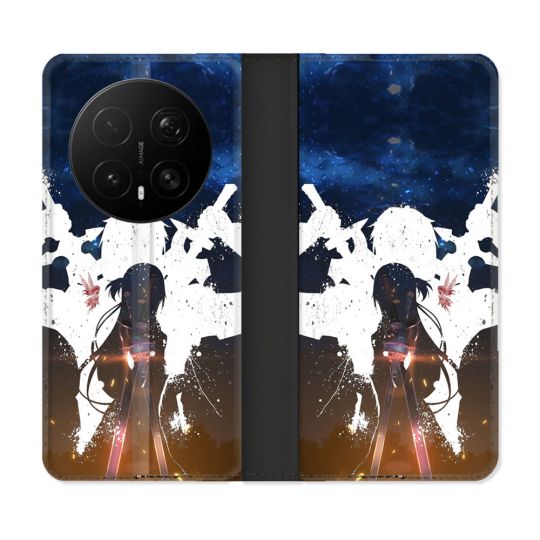 Housse Cuir Portefeuille Pour Honor Magic 8 Pro 5G Manga SAO sword Art Online Asuna