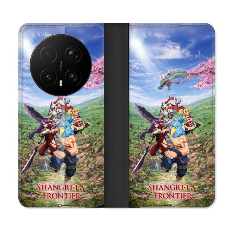 Housse Cuir Portefeuille Pour Honor Magic 8 Pro 5G Manga Manga Shangri La Frontier Affiche
