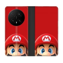 Housse Cuir Portefeuille Pour Honor Magic 8 Pro 5G Mario Rouge