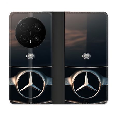 Housse Cuir Portefeuille Pour Honor Magic 8 Pro 5G Mercedes Calendre