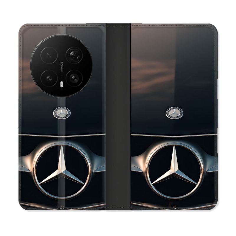 Housse Cuir Portefeuille Pour Honor Magic 8 Pro 5G Mercedes Calendre