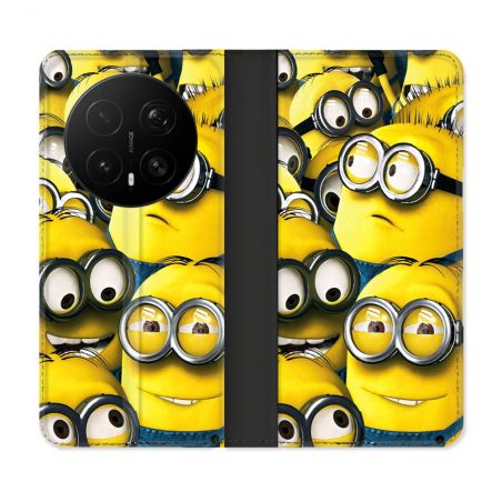 Housse Cuir Portefeuille Pour Honor Magic 8 Pro 5G Minions Groupe