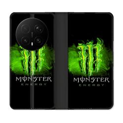 Housse Cuir Portefeuille Pour Honor Magic 8 Pro 5G Monster Energy Vert
