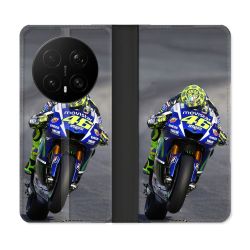 Housse Cuir Portefeuille Pour Honor Magic 8 Pro 5G Moto Course GP Wheeling 46
