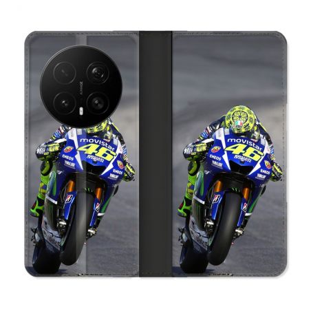 Housse Cuir Portefeuille Pour Honor Magic 8 Pro 5G Moto Course GP Wheeling 46