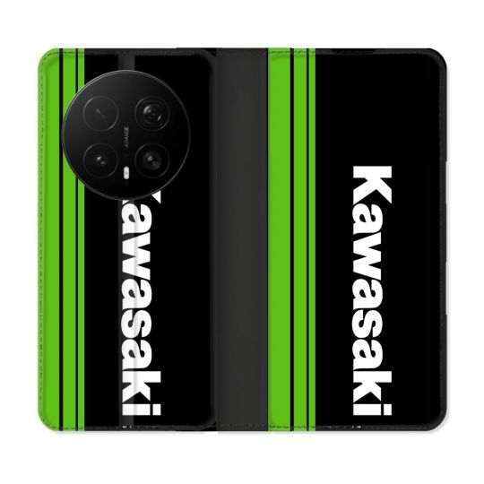 Housse Cuir Portefeuille Pour Honor Magic 8 Pro 5G Moto Kawasaki