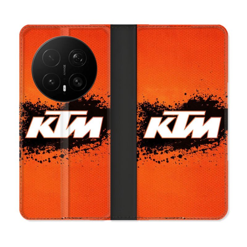 Housse Cuir Portefeuille Pour Honor Magic 8 Pro 5G Moto KTM