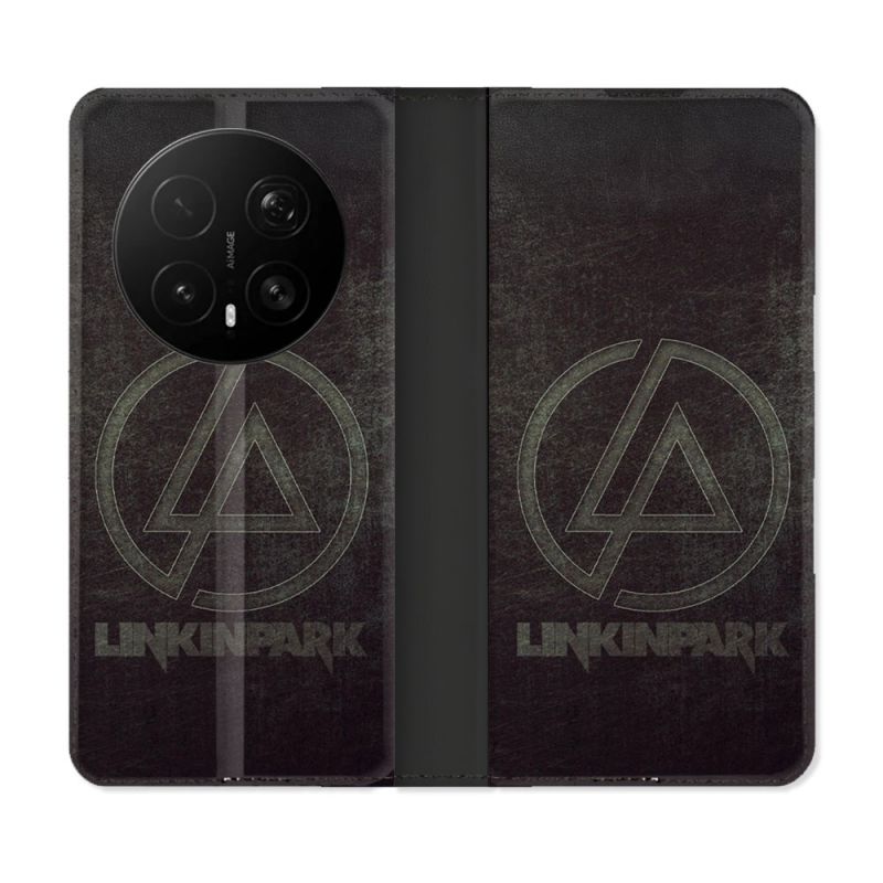 Housse Cuir Portefeuille Pour Honor Magic 8 Pro 5G Musique Rock Linkin Park