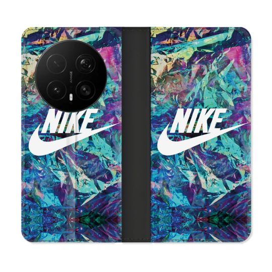Housse Cuir Portefeuille Pour Honor Magic 8 Pro 5G Nike Turquoise