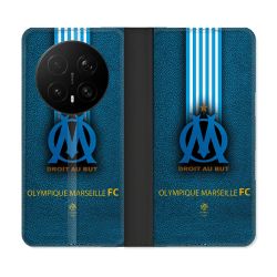 Housse Cuir Portefeuille Pour Honor Magic 8 Pro 5G Olympique Marseille OM Bande