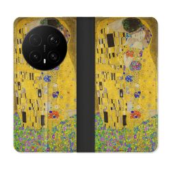 Housse Cuir Portefeuille Pour Honor Magic 8 Pro 5G Peinture Le Baiser