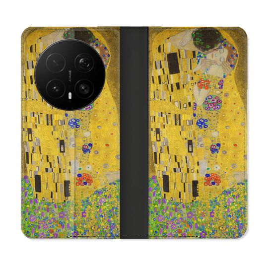 Housse Cuir Portefeuille Pour Honor Magic 8 Pro 5G Peinture Le Baiser