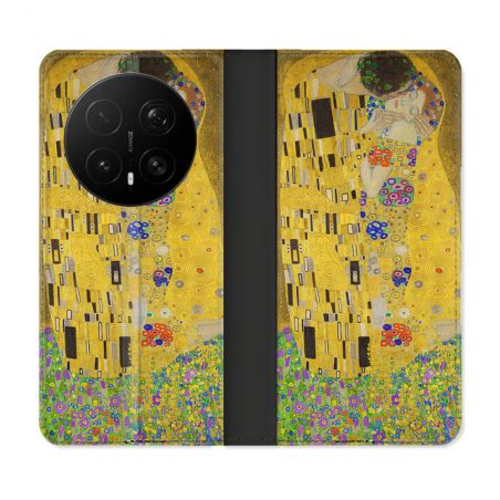 Housse Cuir Portefeuille Pour Honor Magic 8 Pro 5G Peinture Le Baiser