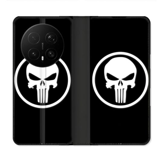 Housse Cuir Portefeuille Pour Honor Magic 8 Pro 5G Punisher