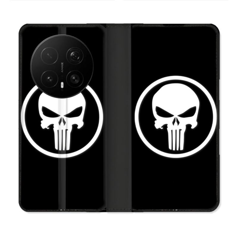 Housse Cuir Portefeuille Pour Honor Magic 8 Pro 5G Punisher