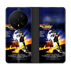 Housse Cuir Portefeuille Pour Honor Magic 8 Pro 5G Retour Vers Le Futur Affiche