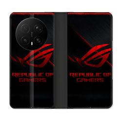 Housse Cuir Portefeuille Pour Honor Magic 8 Pro 5G ROG Rouge