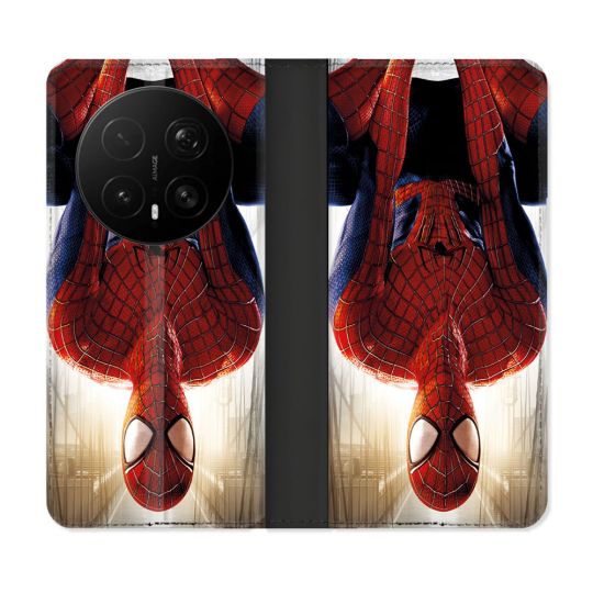 Housse Cuir Portefeuille Pour Honor Magic 8 Pro 5G Spiderman Invers