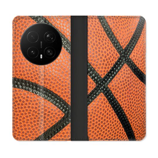 Housse Cuir Portefeuille Pour Honor Magic 8 Pro 5G Sport Ballon Basket