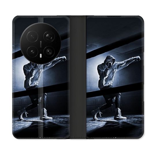 Housse Cuir Portefeuille Pour Honor Magic 8 Pro 5G Sport Boxe Poing
