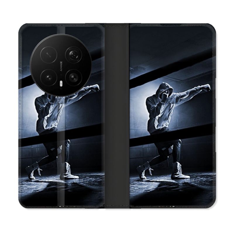 Housse Cuir Portefeuille Pour Honor Magic 8 Pro 5G Sport Boxe Poing