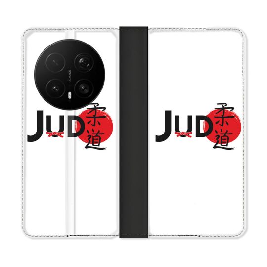 Housse Cuir Portefeuille Pour Honor Magic 8 Pro 5G Sport Judo Logo
