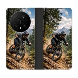 Housse Cuir Portefeuille Pour Honor Magic 8 Pro 5G Sport VTT Montagne