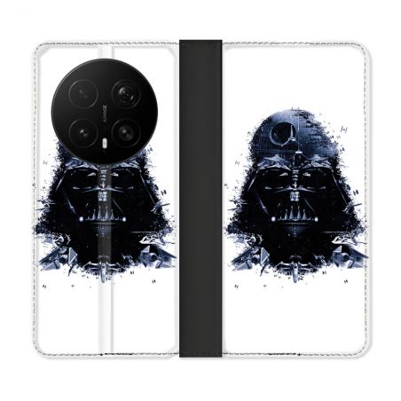Housse Cuir Portefeuille Pour Honor Magic 8 Pro 5G Star Wars - Dark Vador Blanc