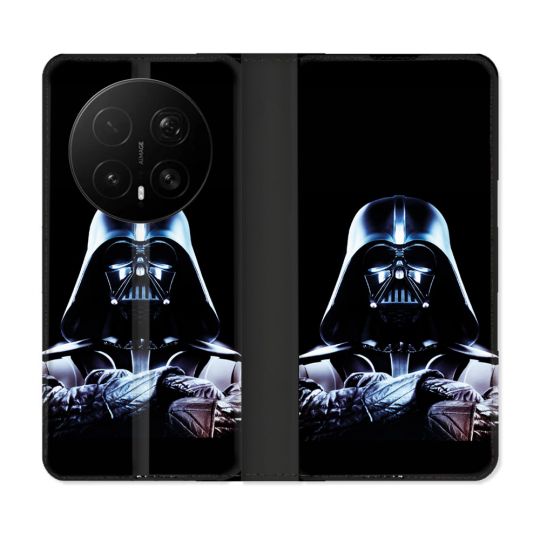 Housse Cuir Portefeuille Pour Honor Magic 8 Pro 5G Star Wars - Dark Vador Noir
