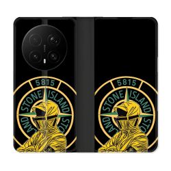 Housse Cuir Portefeuille Pour Honor Magic 8 Pro 5G Stone Island Color