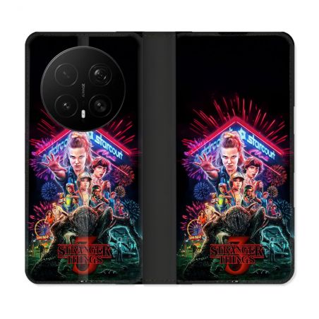 Housse Cuir Portefeuille Pour Honor Magic 8 Pro 5G Stranger Things Affiche 3