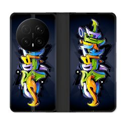 Housse Cuir Portefeuille Pour Honor Magic 8 Pro 5G Street Art Graffiti