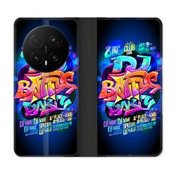 Housse Cuir Portefeuille Pour Honor Magic 8 Pro 5G Street Art Rap