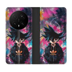 Housse Cuir Portefeuille Pour Honor Magic 8 Pro 5G Street Art Sangoku