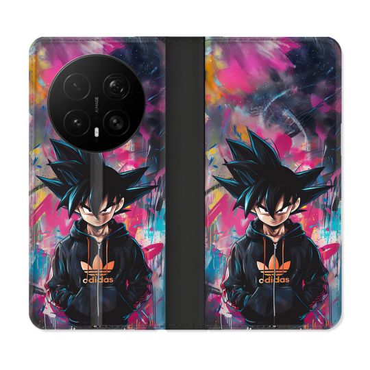 Housse Cuir Portefeuille Pour Honor Magic 8 Pro 5G Street Art Sangoku