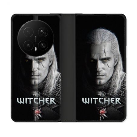 Housse Cuir Portefeuille Pour Honor Magic 8 Pro 5G The Witcher Noir