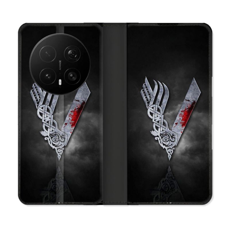 Housse Cuir Portefeuille Pour Honor Magic 8 Pro 5G Viking